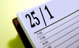 Christmas and New Year’s Day Calendar Changes