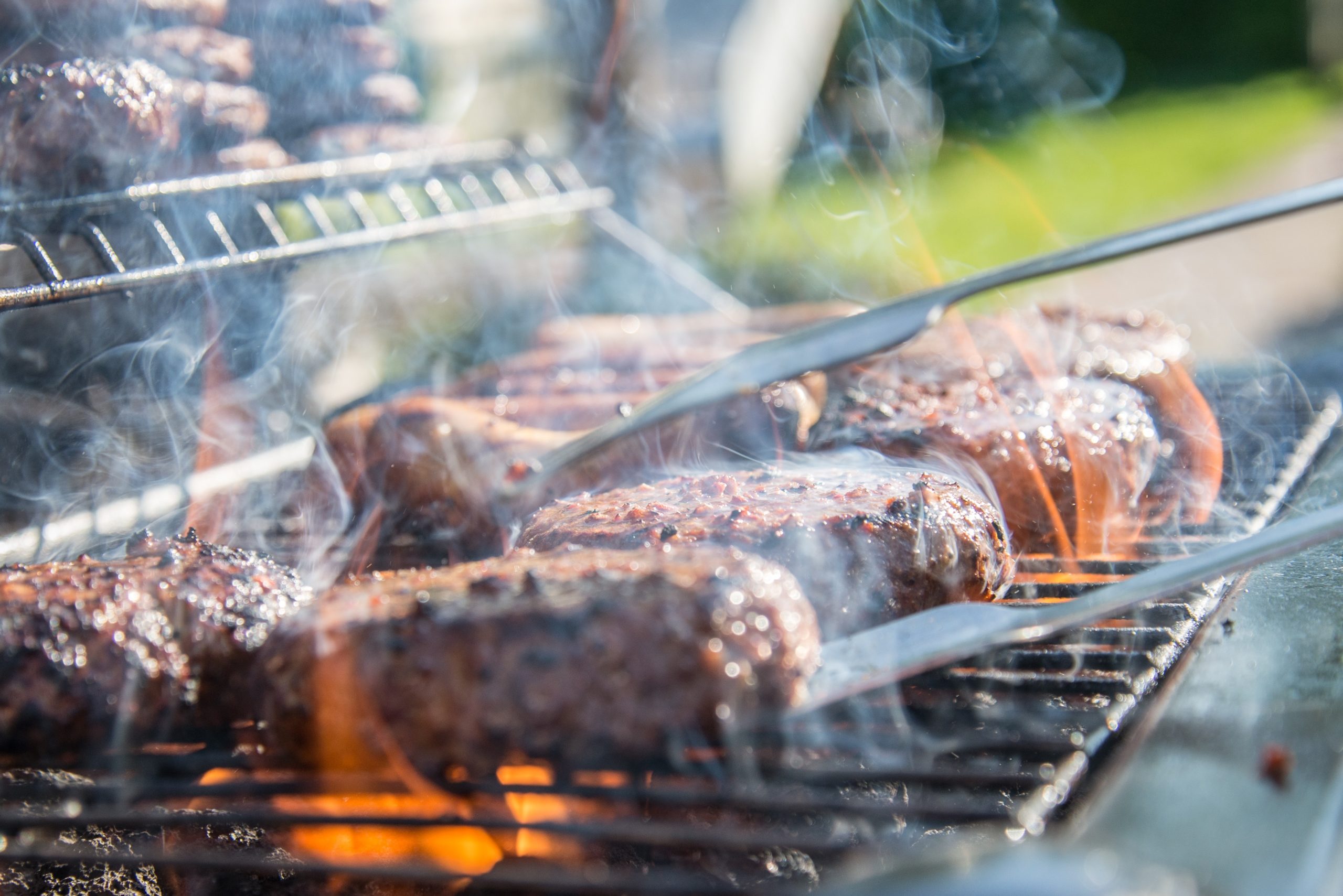 meat on grill