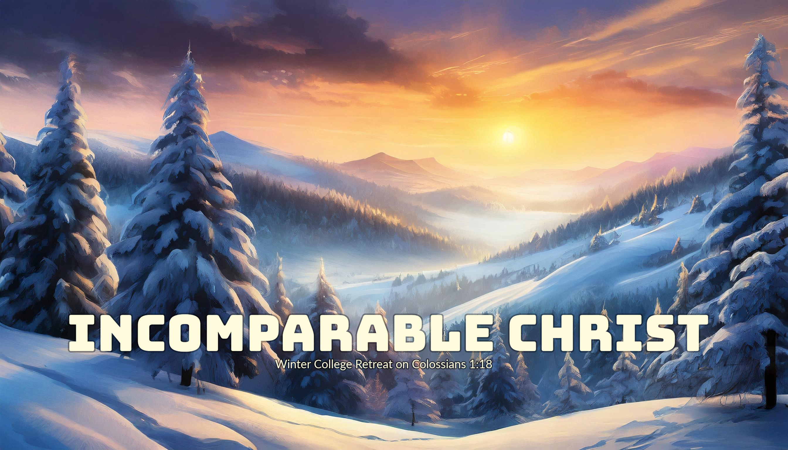 Incomparable Christ College Winter Retreat on Colossians 1:18
